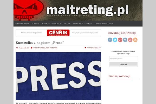 Site using Ultimate Social Media Icons PLUS plugin