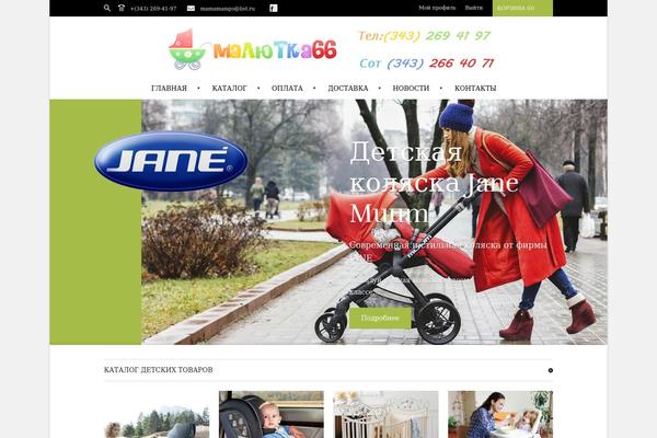 Store theme site design template sample