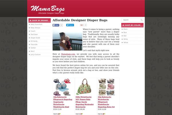 mamabags.com site used Vanillia