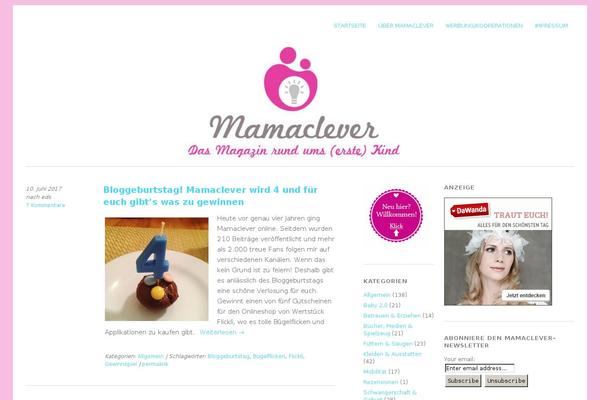 Hueman theme site design template sample