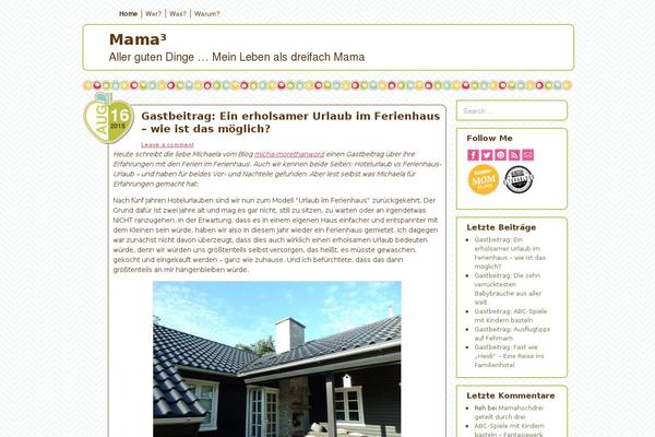mamahochdrei.de site used Wohnklamotte
