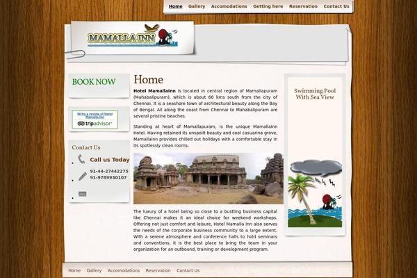Site using Quick Contact Box plugin
