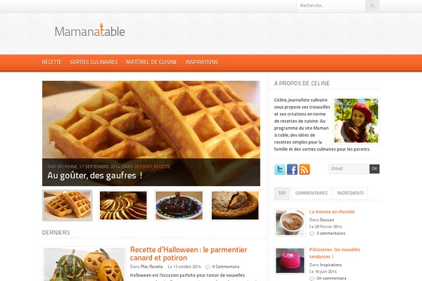 mamanatable.com site used Foodpress