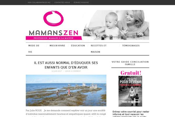 mamanszen.com site used Fashionistas