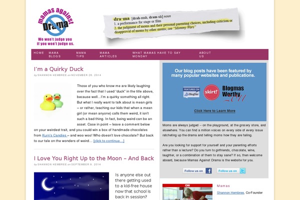 mamasagainstdrama.com site used Thesis 1.8.6