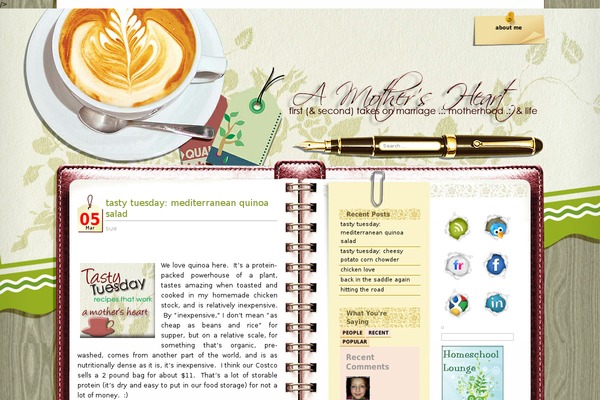 mamasheartblog.com site used Coffee Desk