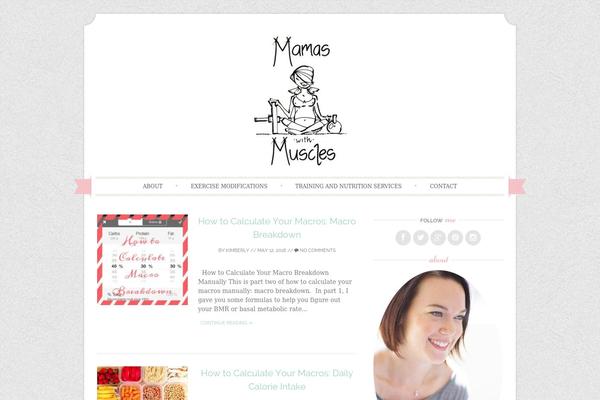 Sugar and Spice theme site design template sample