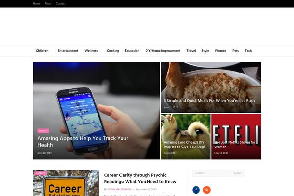 SmartMag Child theme site design template sample