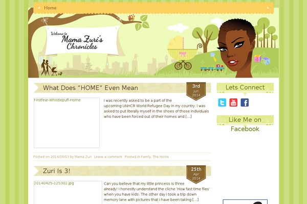 Mommy_blog theme site design template sample
