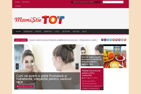 SaladMag theme site design template sample