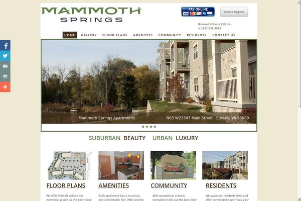 mammoth-springs.com site used Mammoth
