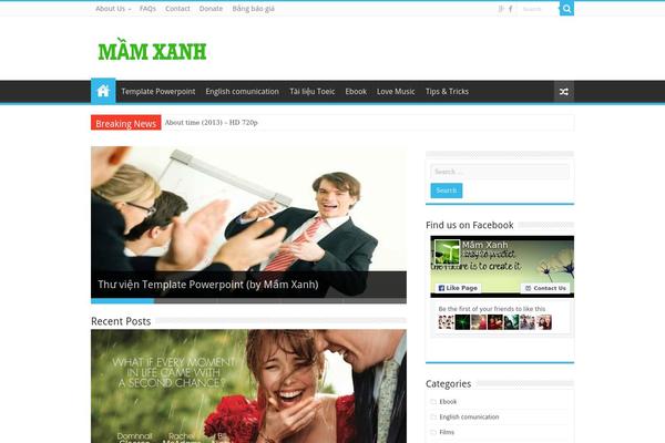 Sahifa theme site design template sample