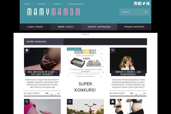 Newspaper theme site design template sample