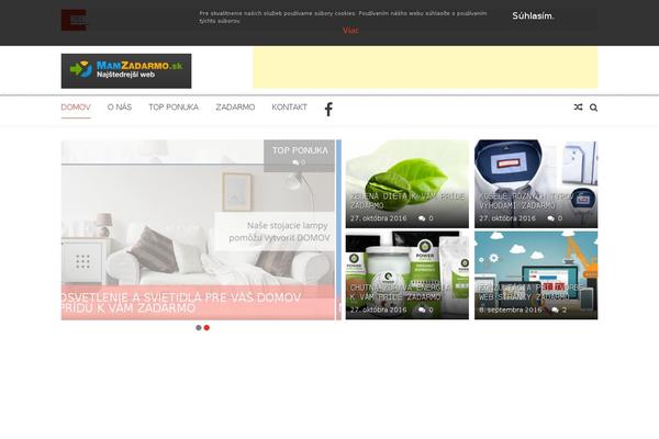 mamzadarmo.sk site used AccessPress Mag
