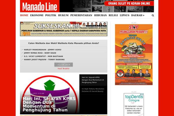 Newspaper theme site design template sample