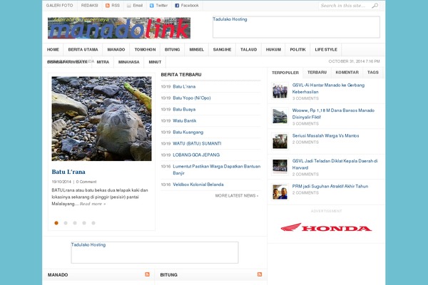 Site using Add Link to Facebook plugin