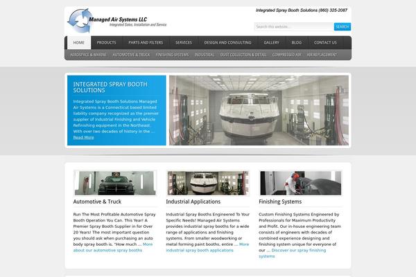 Enterprise theme site design template sample