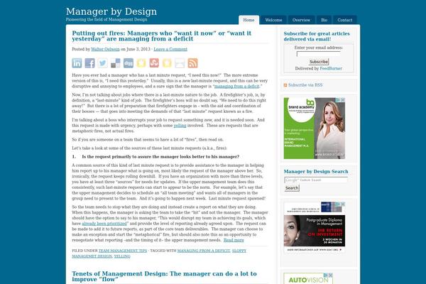 Shades of Blue theme site design template sample