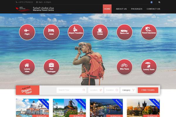 Adventure-tours theme site design template sample