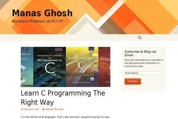 manasghosh.com site used InBio