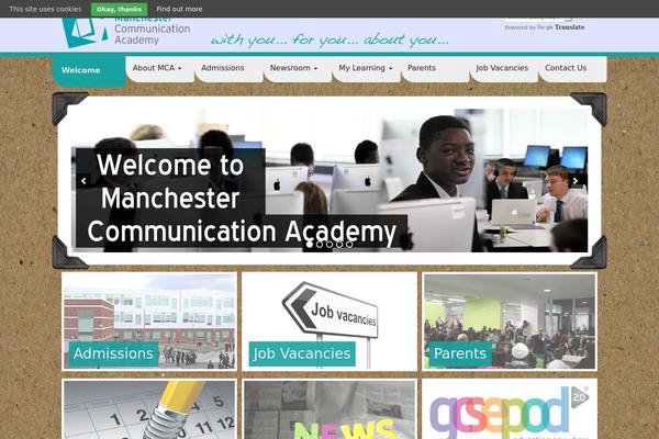 Mca theme site design template sample