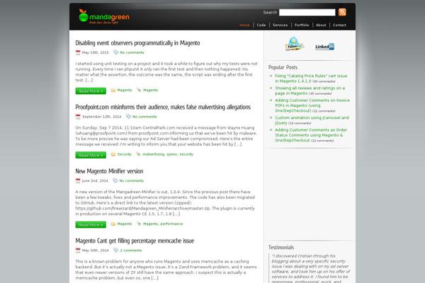 Site using Testimonials Widget plugin