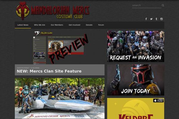 mandalorianmercs.org site used Mando