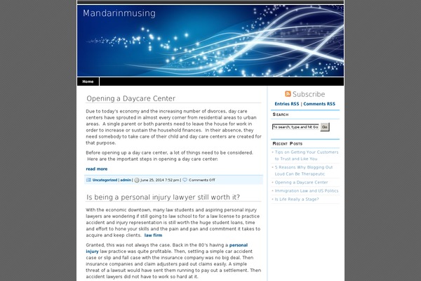 magicblue theme site design template sample