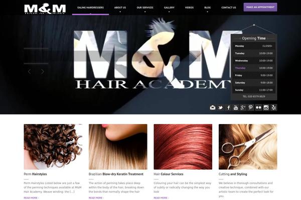 Coiffeur theme site design template sample