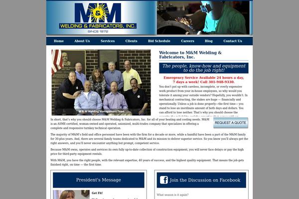 Metric theme site design template sample