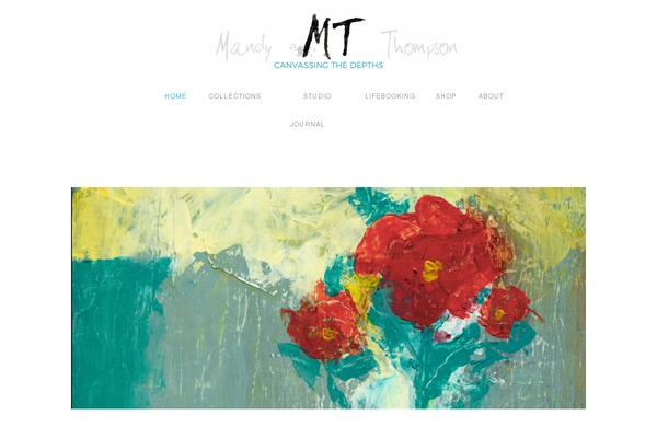 mandythompson.com site used Portfolio +