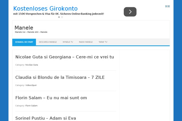 Iconic One theme site design template sample