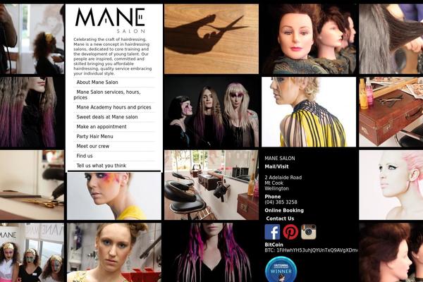 Mane theme site design template sample