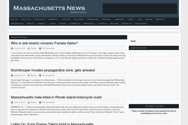 Massive News theme site design template sample