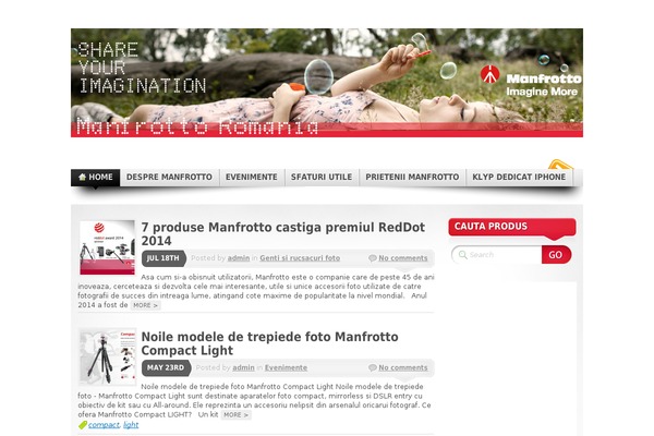 manfrottoromania.ro site used Dynamic News Lite