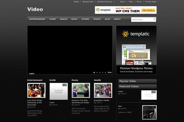 Site using Advanced Responsive Video Embedder plugin