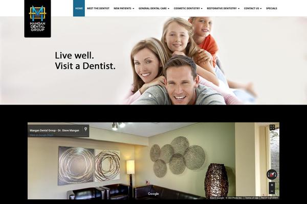 Roots theme site design template sample