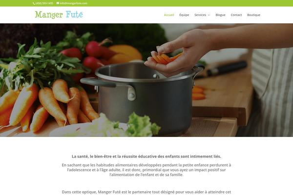 Divi theme site design template sample