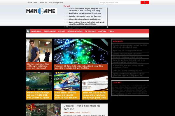 Game theme site design template sample