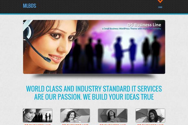 D5 Business Line theme site design template sample
