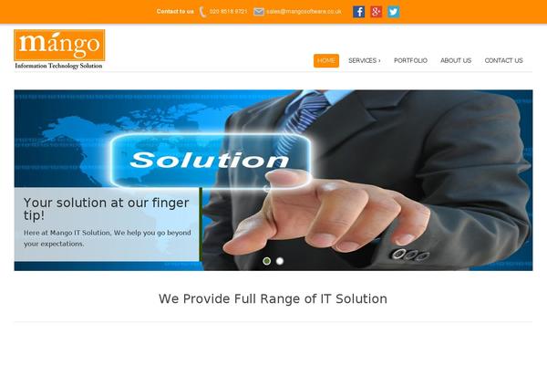 Site using Speed Contact Bar plugin