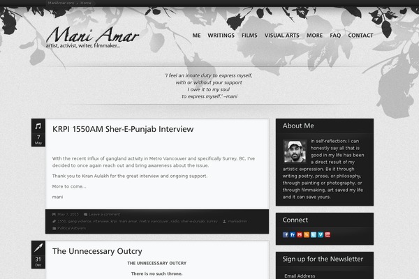 Sakura theme site design template sample