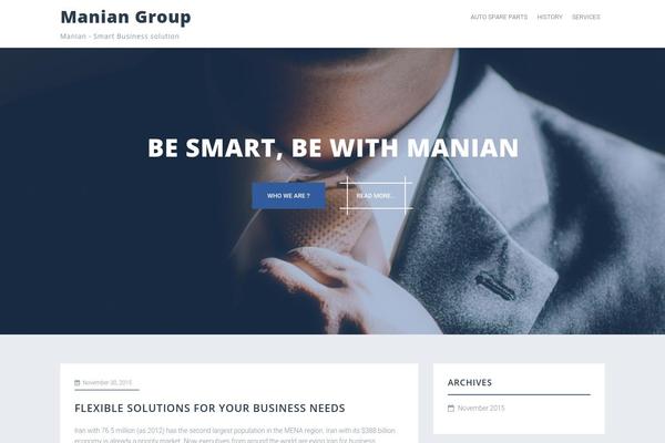 Perth theme site design template sample
