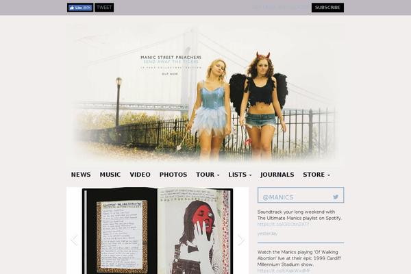 manicstreetpreachers.com site used Manic-street-preachers