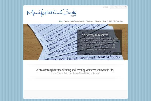 manifestationcards.com site used Chameleon