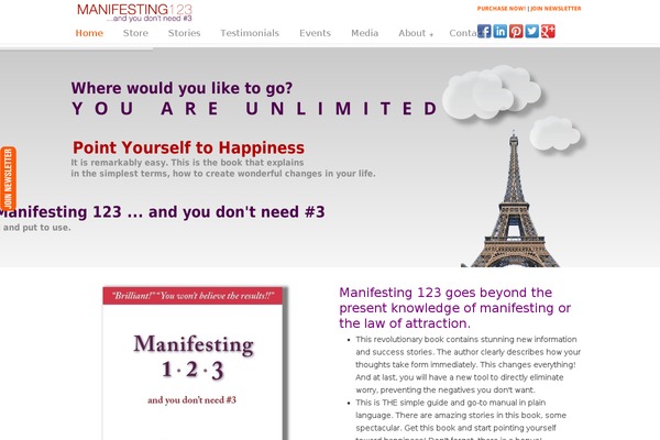 manifesting123.com site used Brazil_child_theme