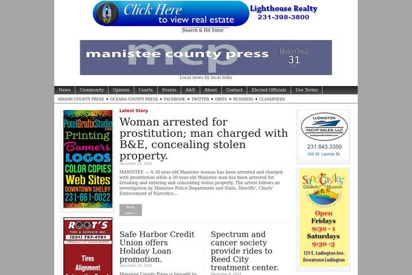 Magazine Basic theme site design template sample