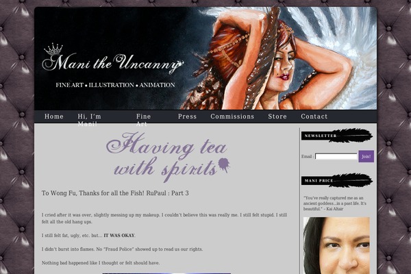 Site using Etsy Shop plugin