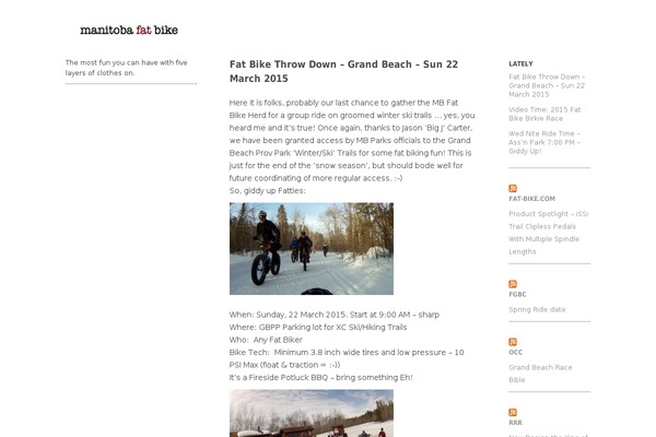 manitobafatbike.com site used Ari