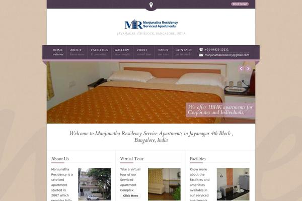 Nice Hotel theme site design template sample